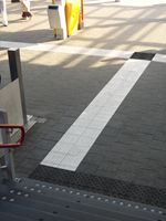 Securiton noppentegel in geleidelijnen voor blinden, slechtzienden & visueel gehandicapten